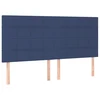 Galvūgalis su LED, mėlynos spalvos, 160x5x118/128cm, audinys