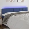 Galvūgalis su LED, mėlynos spalvos, 180x5x78/88cm, audinys