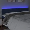 Galvūgalis su LED, mėlynos spalvos, 180x5x78/88cm, audinys
