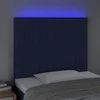 Galvūgalis su LED, mėlynos spalvos, 80x5x118/128cm, audinys