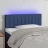 Galvūgalis su LED, mėlynos spalvos, 80x5x78/88cm, audinys