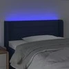 Galvūgalis su LED, mėlynos spalvos, 83x16x78/88cm, audinys