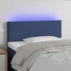 Galvūgalis su LED, mėlynos spalvos, 90x5x78/88cm, audinys