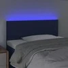 Galvūgalis su LED, mėlynos spalvos, 90x5x78/88cm, audinys