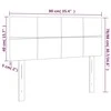 Galvūgalis su LED, mėlynos spalvos, 90x5x78/88cm, audinys