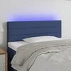 Galvūgalis su LED, mėlynos spalvos, 90x5x78/88cm, audinys
