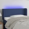 Galvūgalis su LED, mėlynos spalvos, 93x16x78/88cm, audinys