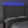 Galvūgalis su LED, pilkos spalvos, 147x16x118/128 cm