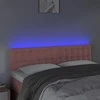 Galvūgalis su LED, rožinės spalvos, 144x5x78/88cm, aksomas