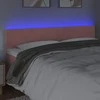 Galvūgalis su LED, rožinės spalvos, 200x5x78/88cm, aksomas