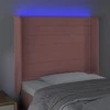 Galvūgalis su LED, rožinės spalvos, 93x16x118/128cm, aksomas