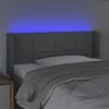 Galvūgalis su LED, šviesiai pilkas, 103x16x78/88cm, audinys