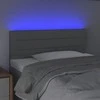 Galvūgalis su LED, šviesiai pilkas, 80x5x78/88cm, audinys