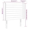 Galvūgalis su LED, šviesiai pilkas, 83x16x118/128cm, audinys