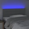 Galvūgalis su LED, šviesiai pilkas, 90x5x78/88cm, audinys