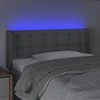 Galvūgalis su LED, šviesiai pilkas, 93x16x78/88cm, audinys