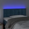 Galvūgalis su LED, tamsiai mėlynas, 100x5x78/88cm, aksomas