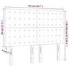 Galvūgalis su LED, tamsiai pilkas, 144x5x118/128cm, audinys