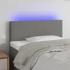 Galvūgalis su LED, tamsiai pilkas, 80x5x78/88cm, audinys