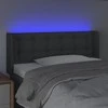 Galvūgalis su LED, tamsiai pilkas, 83x16x78/88cm, audinys
