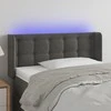 Galvūgalis su LED, tamsiai pilkas, 83x16x78/88cm, aksomas