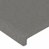 Galvūgalis su LED, tamsiai pilkas, 90x5x118/128cm, audinys