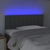 Galvūgalis su LED, tamsiai pilkas, 90x5x78/88cm, audinys
