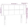 Galvūgalis su LED, tamsiai pilkas, 93x16x78/88cm, audinys