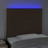 Galvūgalis su LED, tamsiai rudos spalvos, 90x5x118/128cm