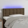 Galvūgalis su LED, tamsiai rudos spalvos, 100x5x78/88cm,audinys