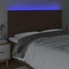 Galvūgalis su LED, tamsiai rudos spalvos, 180x7x118/128cm