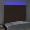 Galvūgalis su LED, tamsiai rudos spalvos, 100x5x118/128cm