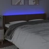 Galvūgalis su LED, tamsiai rudos spalvos, 203x16x78/88cm