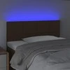 Galvūgalis su LED, tamsiai rudos spalvos, 90x5x78/88cm, audinys