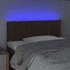 Galvūgalis su LED, tamsiai rudos spalvos, 100x5x78/88cm,audinys