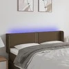 Galvūgalis su LED, tamsiai rudos spalvos, 147x16x78/88cm