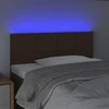 Galvūgalis su LED, tamsiai rudos spalvos, 100x5x78/88cm,audinys