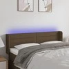 Galvūgalis su LED, tamsiai rudos spalvos, 147x16x78/88cm