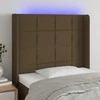 Galvūgalis su LED, tamsiai rudos spalvos, 83x16x118/128cm
