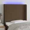 Galvūgalis su LED, tamsiai rudos spalvos, 83x16x118/128cm