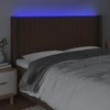 Galvūgalis su LED, tamsiai rudos spalvos, 203x16x118/128cm