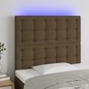 Galvūgalis su LED, tamsiai rudos spalvos, 80x5x118/128cm