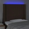 Galvūgalis su LED, tamsiai rudos spalvos, 103x16x118/128cm