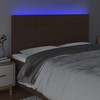 Galvūgalis su LED, tamsiai rudos spalvos, 160x5x118/128cm