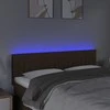 Galvūgalis su LED, tamsiai rudos spalvos, 144x5x78/88cm,audinys