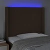 Galvūgalis su LED, tamsiai rudos spalvos, 103x16x118/128cm