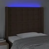 Galvūgalis su LED, tamsiai rudos spalvos, 103x16x118/128cm
