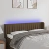 Galvūgalis su LED, tamsiai rudos spalvos, 147x16x78/88cm