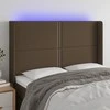 Galvūgalis su LED, tamsiai rudos spalvos, 147x16x118/128cm
