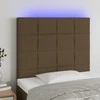 Galvūgalis su LED, tamsiai rudos spalvos, 100x5x118/128cm